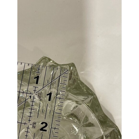 Cigar/cigarette Vintage‎ Glass French Square Ashtray 60s Mid Century Heavy Cut C - Picture 8 of 13